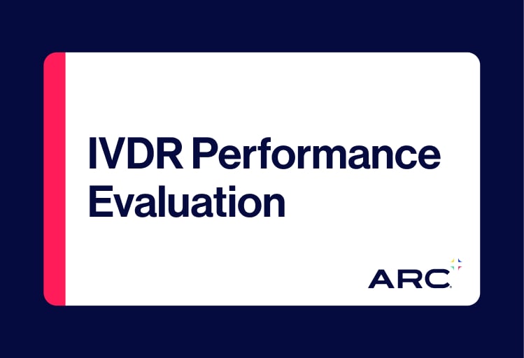 Webinar: IVDR Performance Evaluation