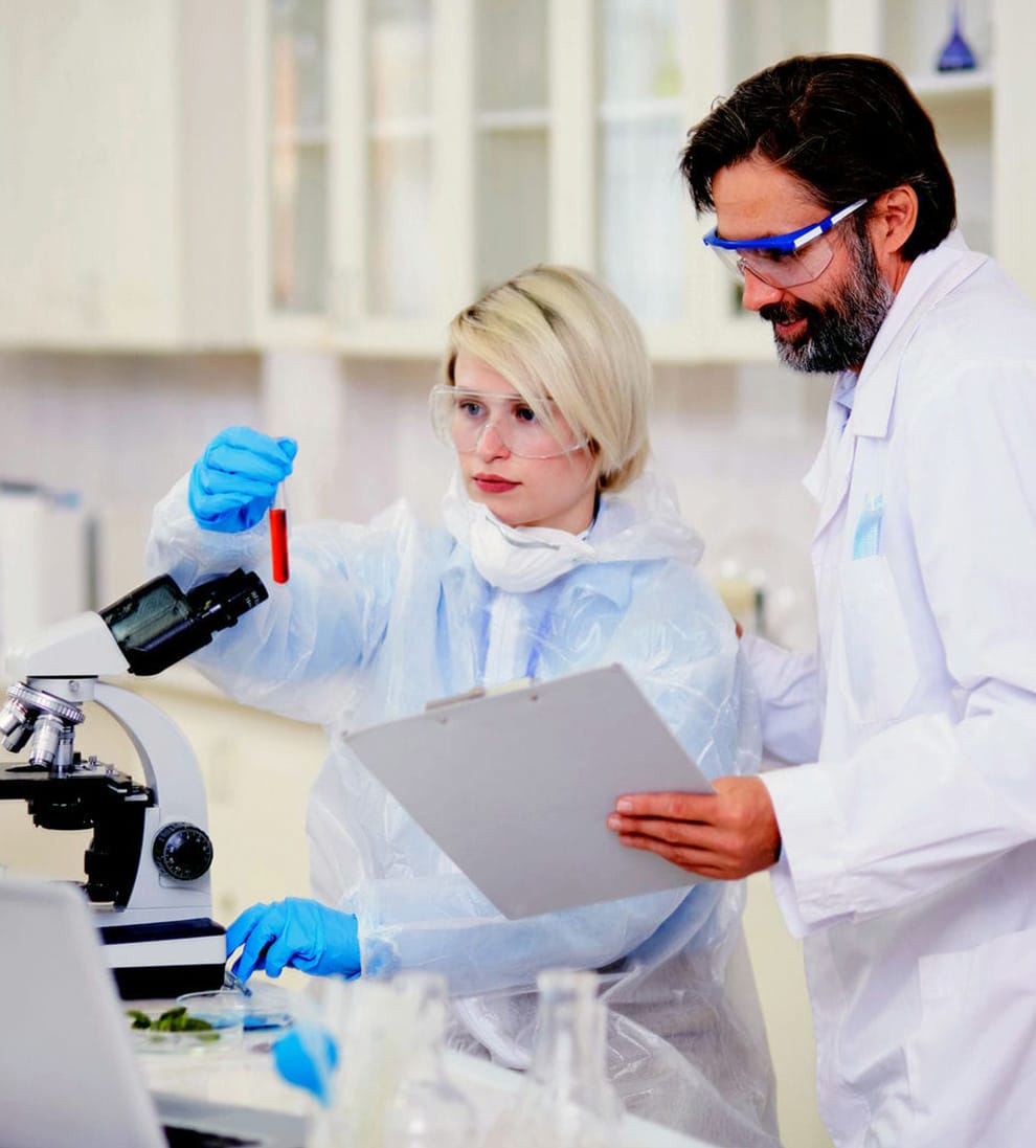 Scientist in lab