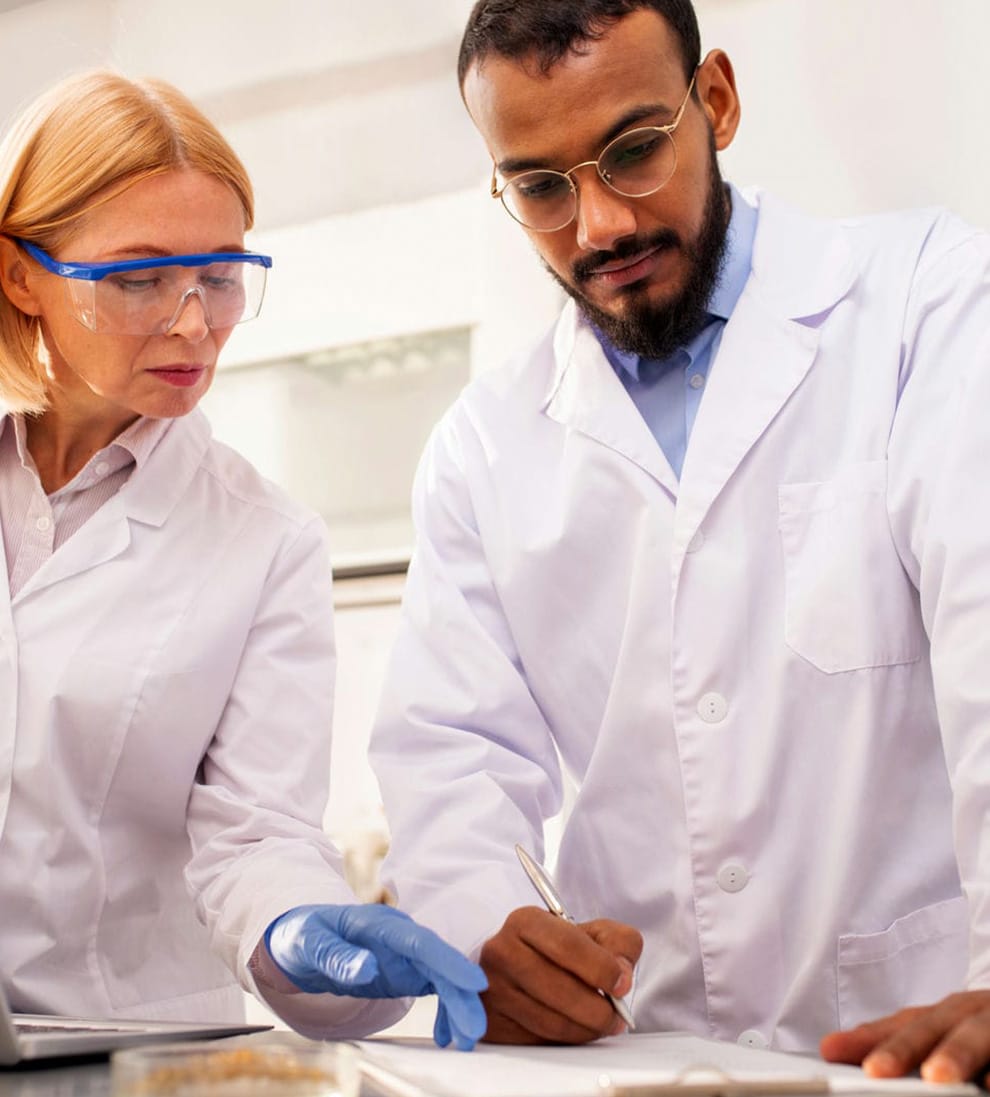 Scientist in Laboratory Developing and Testing