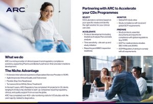 ARC's Services Brochure Screen Shot