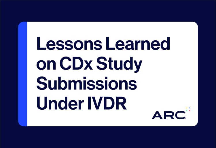 Webinar - Lessons learned on CDx study submissions under IVDR